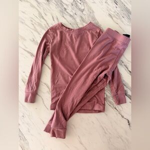 Little Sleepies Mauve Fleece Long Sleeve Pajama Set